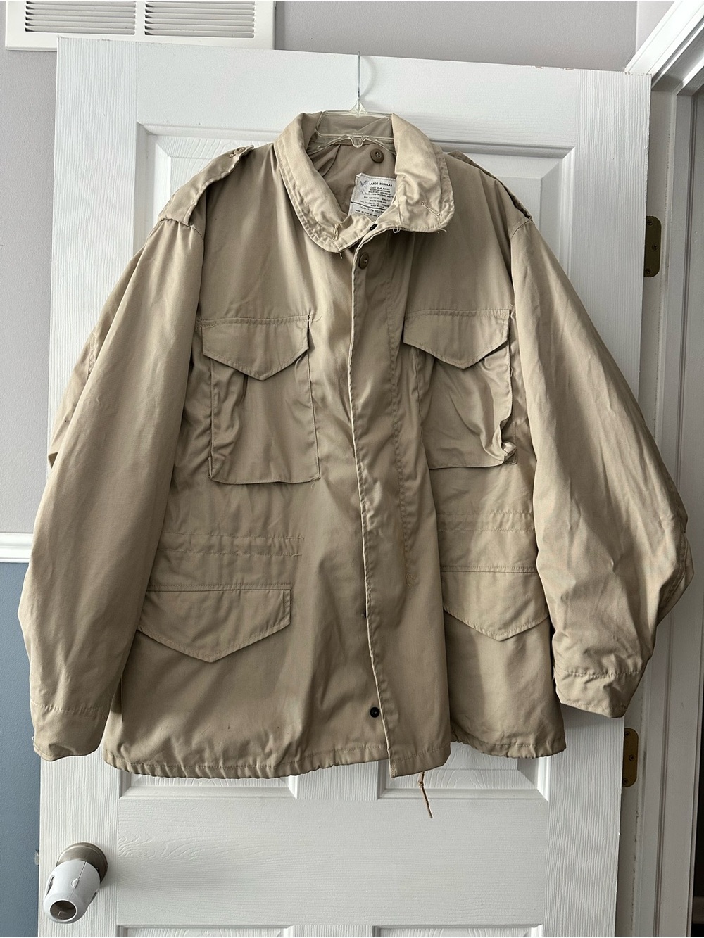 Men's Military Field Jacket in Tan